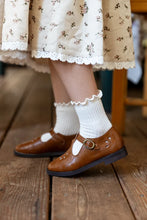 Load image into Gallery viewer, Tannery &amp; Co Cognac Broque T-Straps