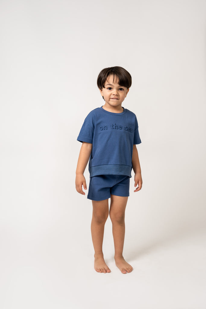 Birnham On The Sea Boys Shorts - English Blue