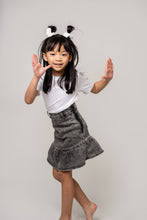 Load image into Gallery viewer, Birnham On The Sea Ruffle Skirt - Black Wash