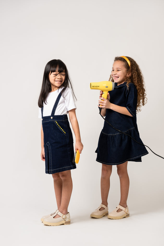 Birnham On The Sea Suspender Jumper - Indigo