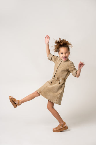 Birnham On The Sea Cargo Dress - Rainbow Leopard