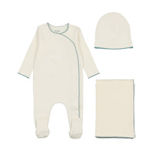 Load image into Gallery viewer, Bee &amp; Dee Color Stitch Wrap 3PC Set - White Boys