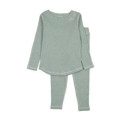 Bee & Dee Contrast Loungewear - Aqua