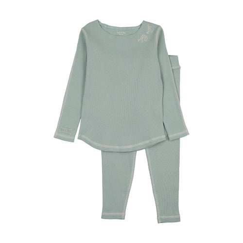 Bee & Dee Contrast Loungewear - Aqua