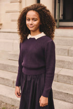 Load image into Gallery viewer, Little Parni Collared Sweater K454 - Plum