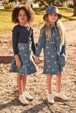 Load image into Gallery viewer, Little Parni Denim Heart Skirt (K599)