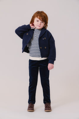 Kipp Kenny Sherpa Jacket - Navy