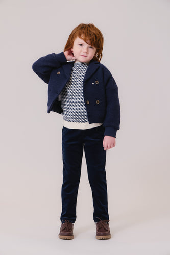 Kipp Kenny Sherpa Jacket - Navy
