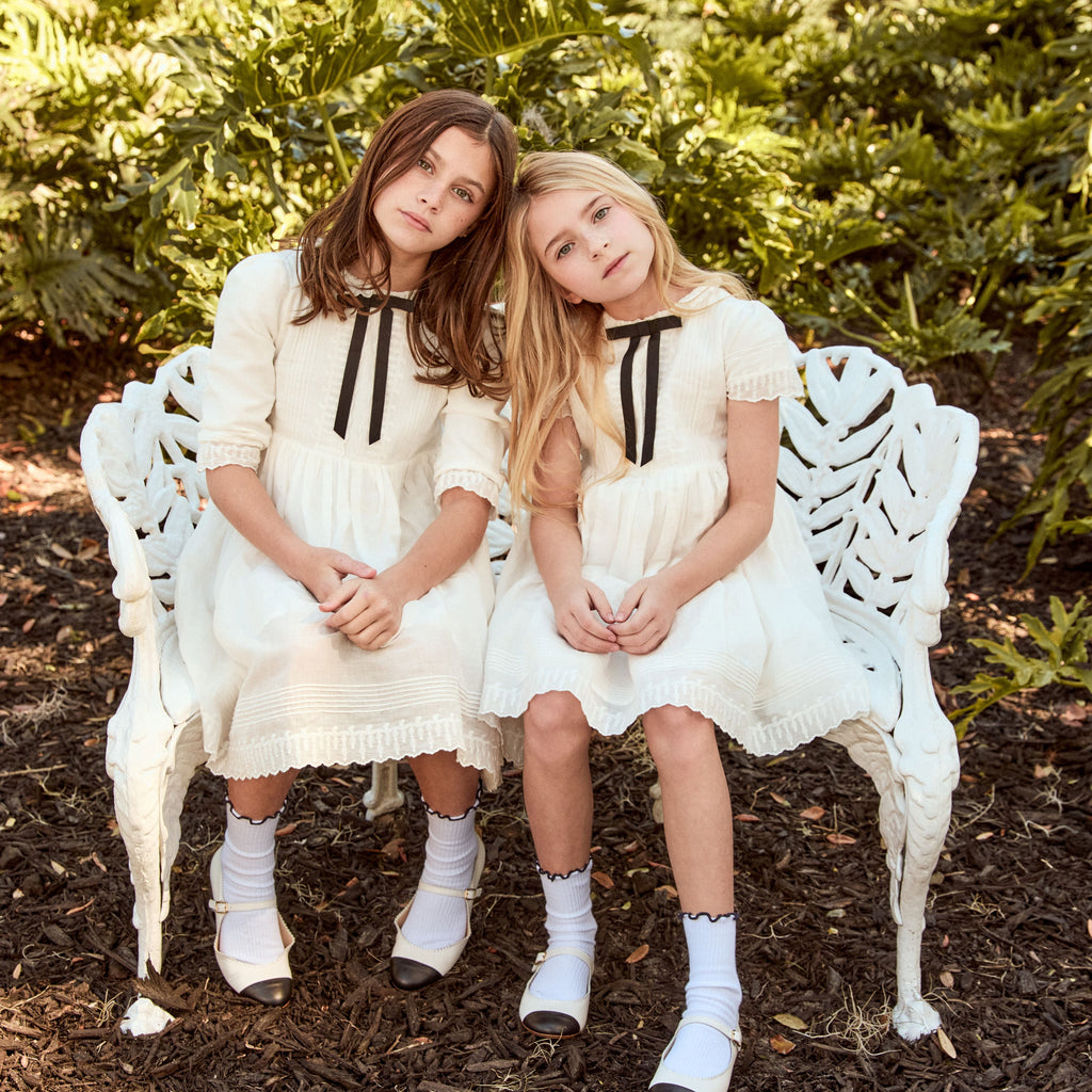 Little Parni Evening Bow Dress (K629) - Short Sleeve