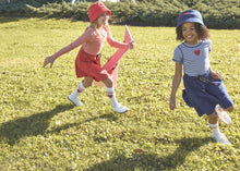 Load image into Gallery viewer, Little Parni Striped T-shirt (K622) - Coral/Pink (Long Sleeve)