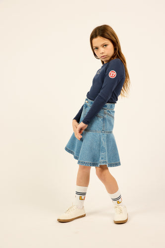 Little Parni Girls Est Long Sleeve Tshirt K510 - Blue