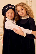 Load image into Gallery viewer, Little Parni Velour Short Jumper (K540) - Black