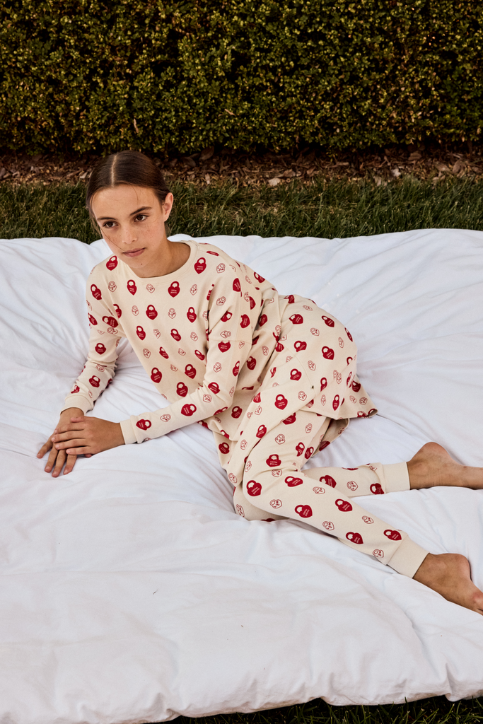 Little Parni Signature Teen Pajamas (PJ99) - Red Final sale