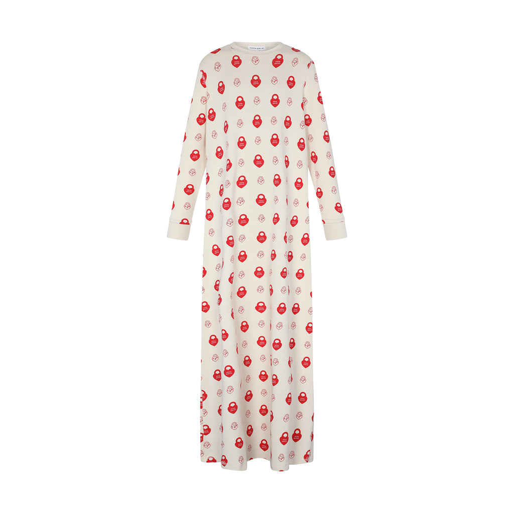 Little Parni Signature Nightgown (PJ100) - Red Final sale