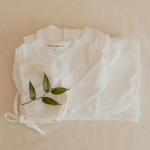 Load image into Gallery viewer, Little Parni Pointelle Cardigan Layette Set (K655 &amp; K657) - Milk White