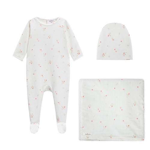 Oubon Floral 3PC Set - Off White