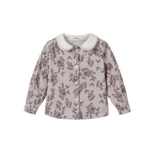 Load image into Gallery viewer, Nou Nelle Corduroy Floral Shirt and Suspender Pants