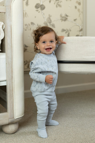 Bee & Dee Countryside Quaint Two Piece Set - Boys Print OPEN FEET