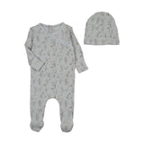 Bee & Dee Countryside Quaint Footie And Beanie - Boys Print