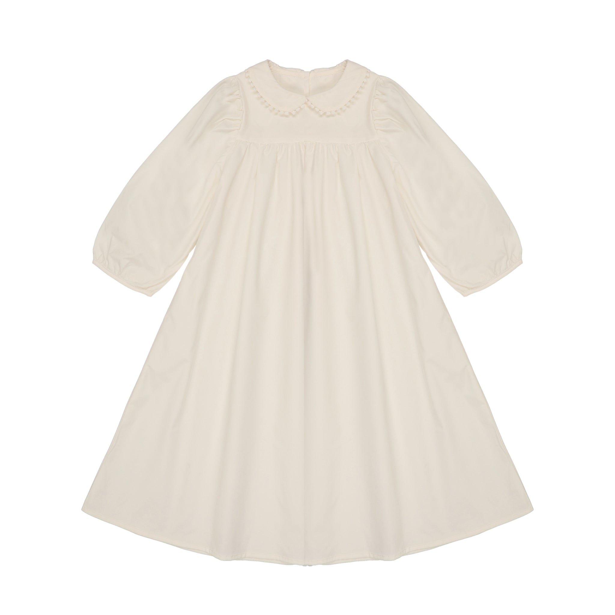 Little Tempest Cream Button Back Empire Waist Taffeta Dress Moonlight Little Tempest Cream Button Back Empire Waist Taffeta Dress Moonlight