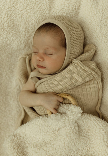 Peluche Teddy Fur Teether - Cream