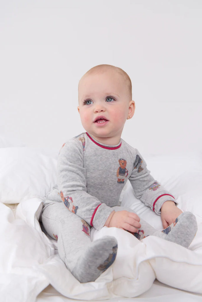 Crew Bear Footie - Red