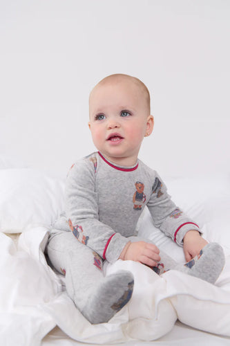 Crew Bear Footie - Red