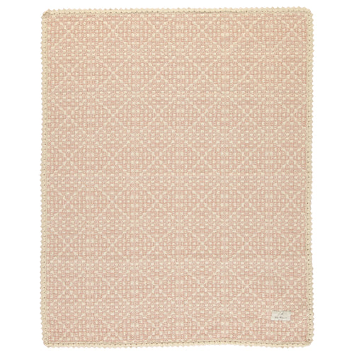 Bebe Organic Crochet Blanket - Faded Rose