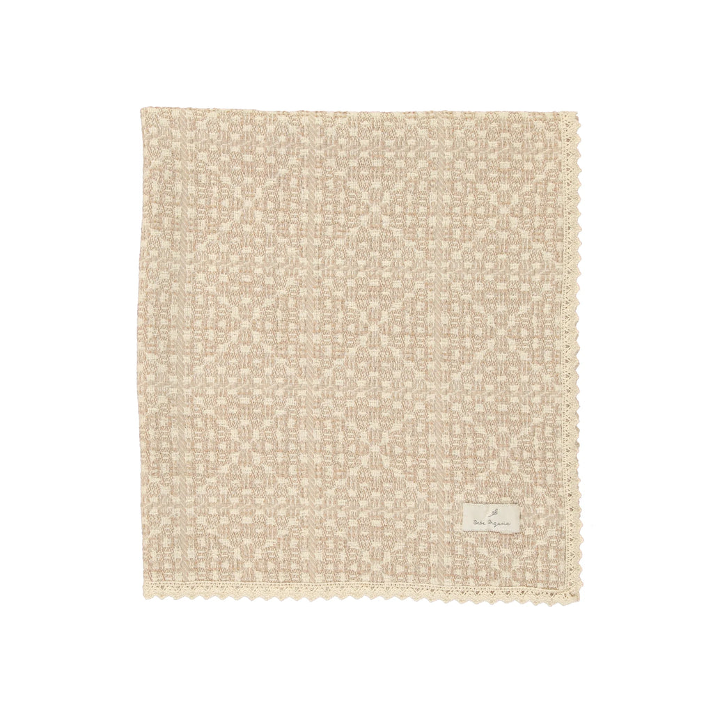 Bebe Organic Crochet Blanket - Taupe