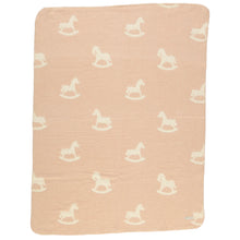Load image into Gallery viewer, Bebe Organic Cuddle Horse Blanket - Faded Rose