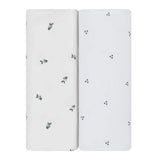 Ely's & Co Waterproof Crib Sheet Set - Blue Berry