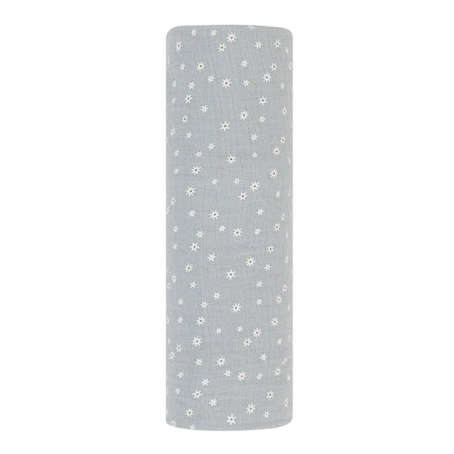 Ely's & Co Single Pack Muslin Swaddles - Ditsy Star
