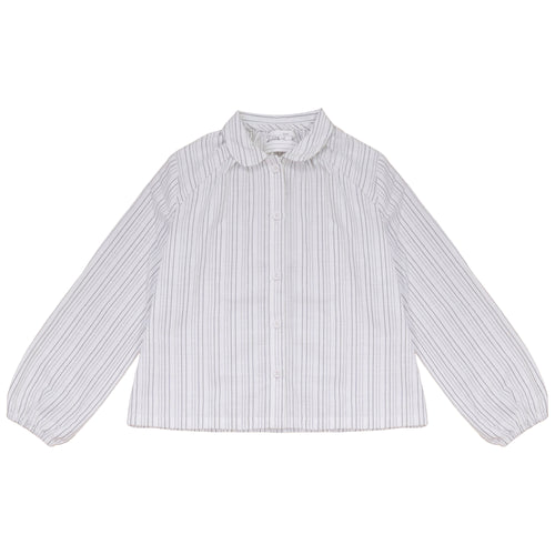 Calla Lili Boys Striped Shirt - Cream/Black