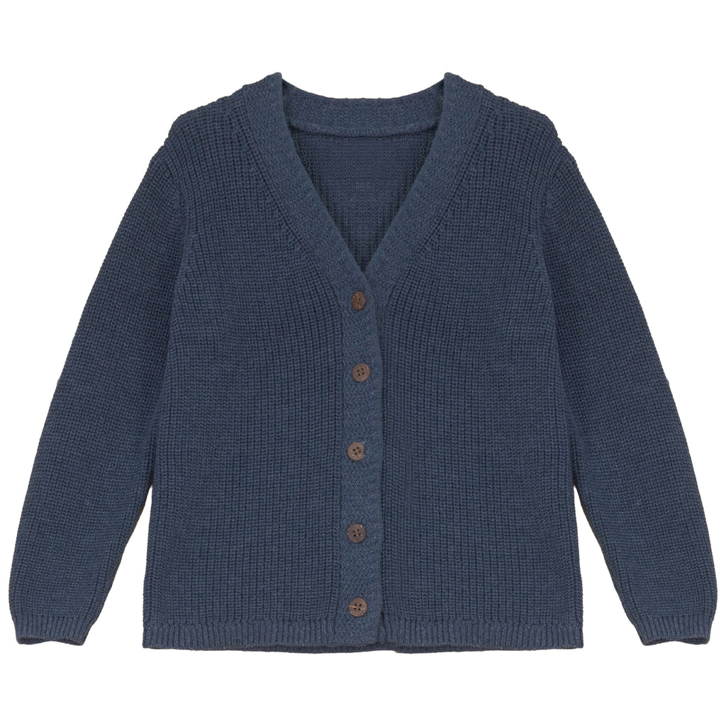 Calla Lili Boys Knit Cardigan - Blue