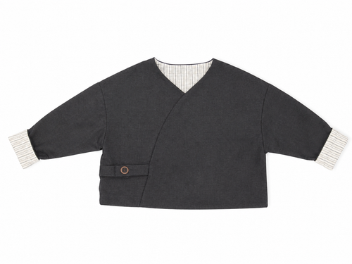 Calla Lili Boys Wrap Blazer - Grey