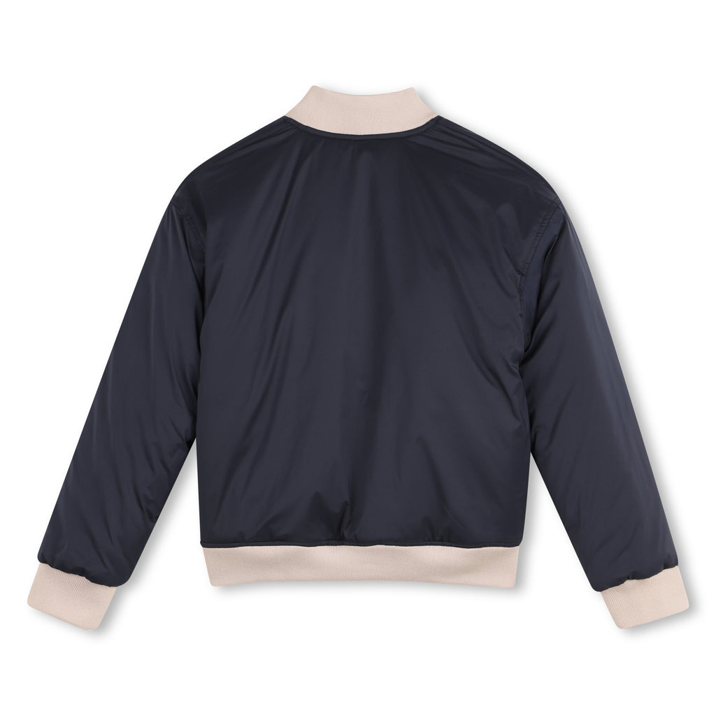 DKNY Reversible And Water-Repellent Blouson - Dark Stone/Beige
