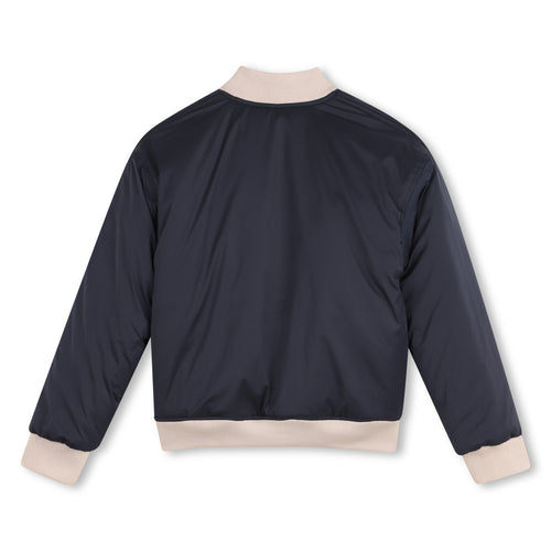 DKNY Reversible And Water-Repellent Blouson - Dark Stone/Beige