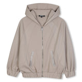 DKNY Loose Hooded Cardigan - Dark Stone