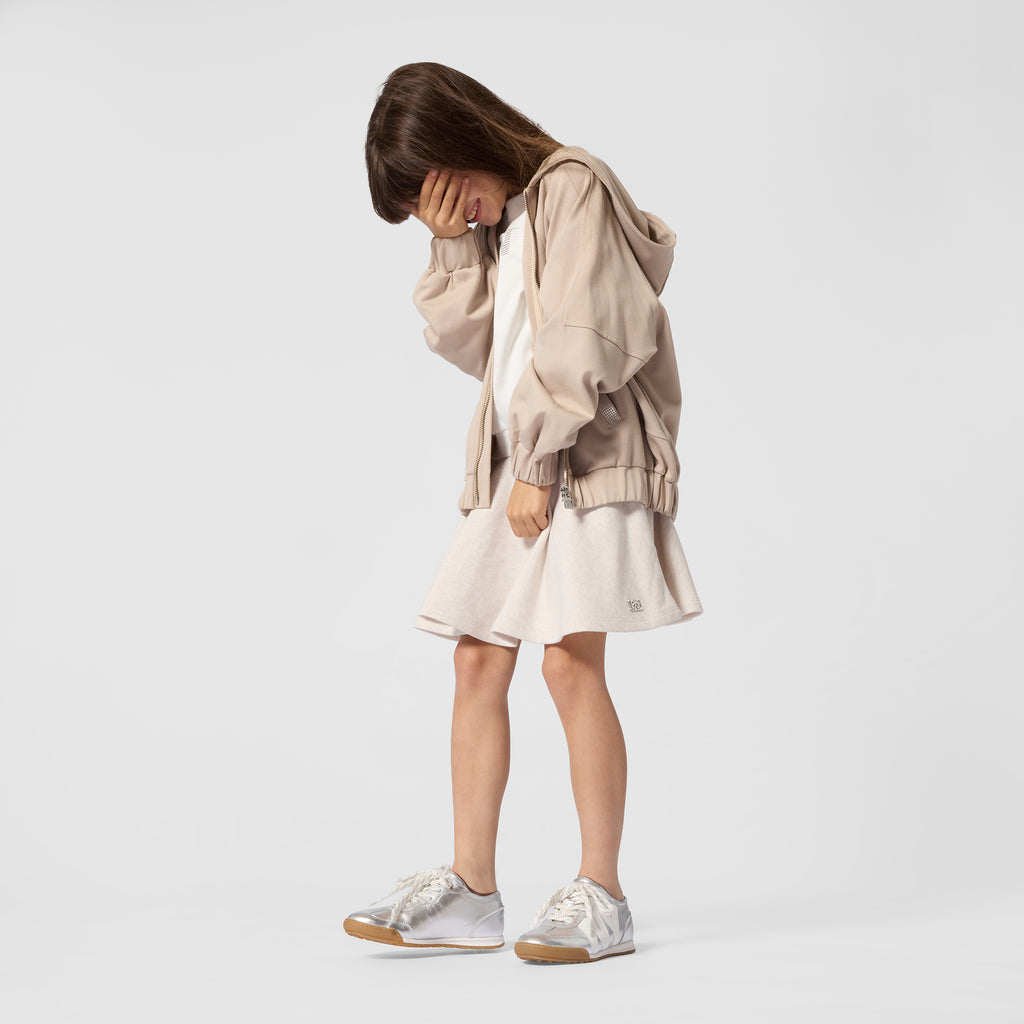 DKNY Loose Hooded Cardigan - Dark Stone