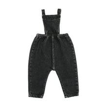 Load image into Gallery viewer, Lil Legs Denim Bib Overalls - Black Denim