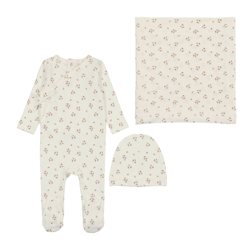 Lilette Dainty Floral 3PC Set - Winter White/Floral