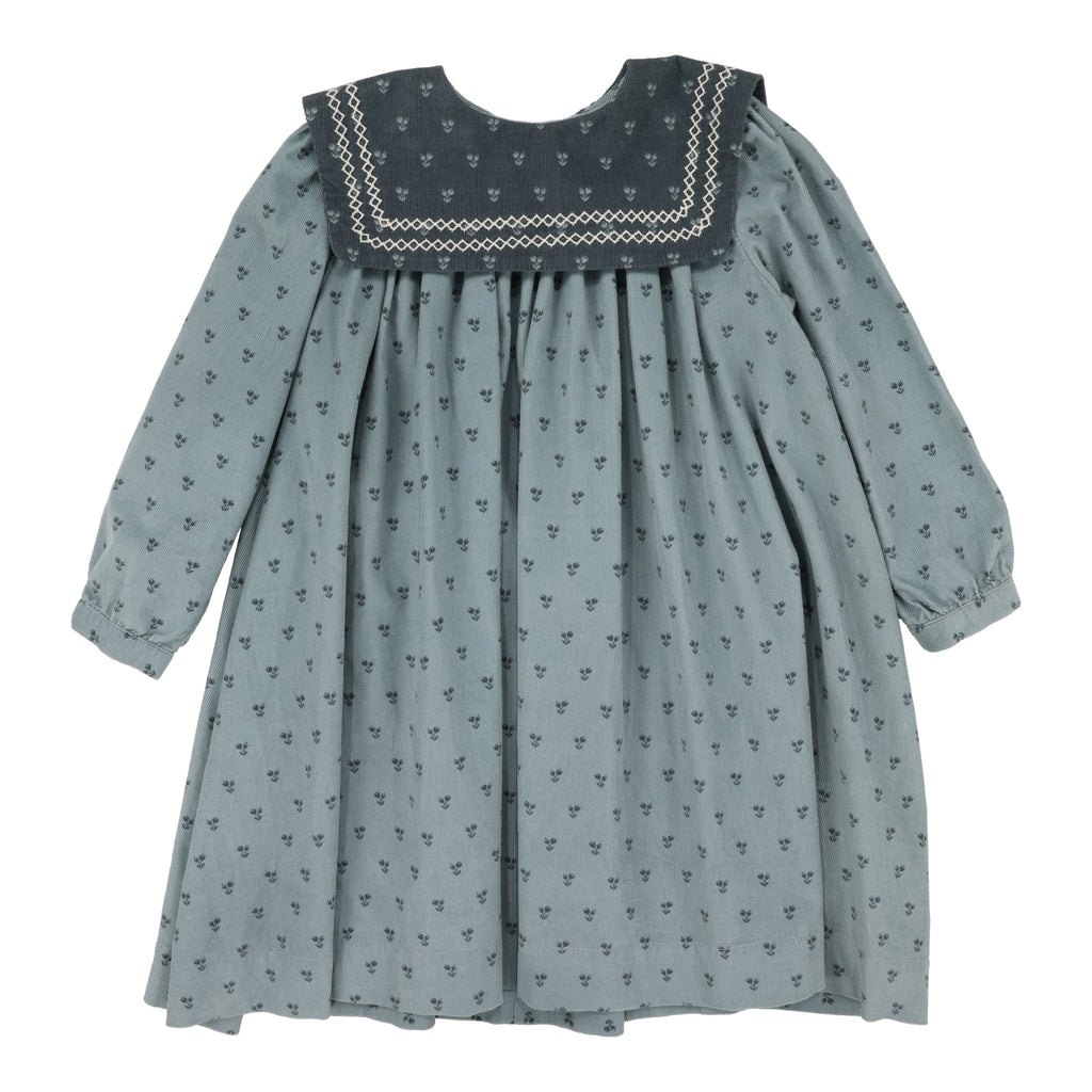 Lil Legs Primrose Dress - Dusty Blue