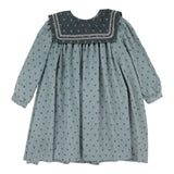 Lil Legs Primrose Dress - Dusty Blue