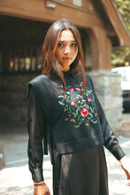 Load image into Gallery viewer, Urban Edge Embroidered Knit Vest - Black