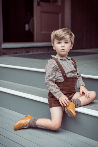 Coco Blanc Thin Corduroy Overalls - Mocha