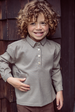 Load image into Gallery viewer, Coco Blanc Houndstooth Boxy Shirt