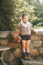 Load image into Gallery viewer, Le Bourdon Knit Sherpa Vest Set - Oatmeal