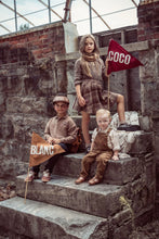 Load image into Gallery viewer, Coco Blanc Tan Long Corduroy Overalls