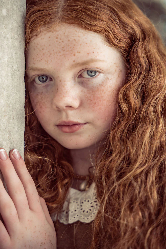 Coco Blanc Mocha Ruffle Collar Sweater