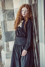 Load image into Gallery viewer, Coco Blanc Black Tafetta Skirt